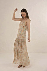 Izra Maxi Dress Almond Print