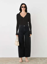 Sidewalk Knit Top Black