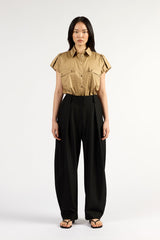 Ricki Barrel Leg Pants Black