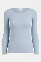Merino long Sleeve Top Pearl Blue