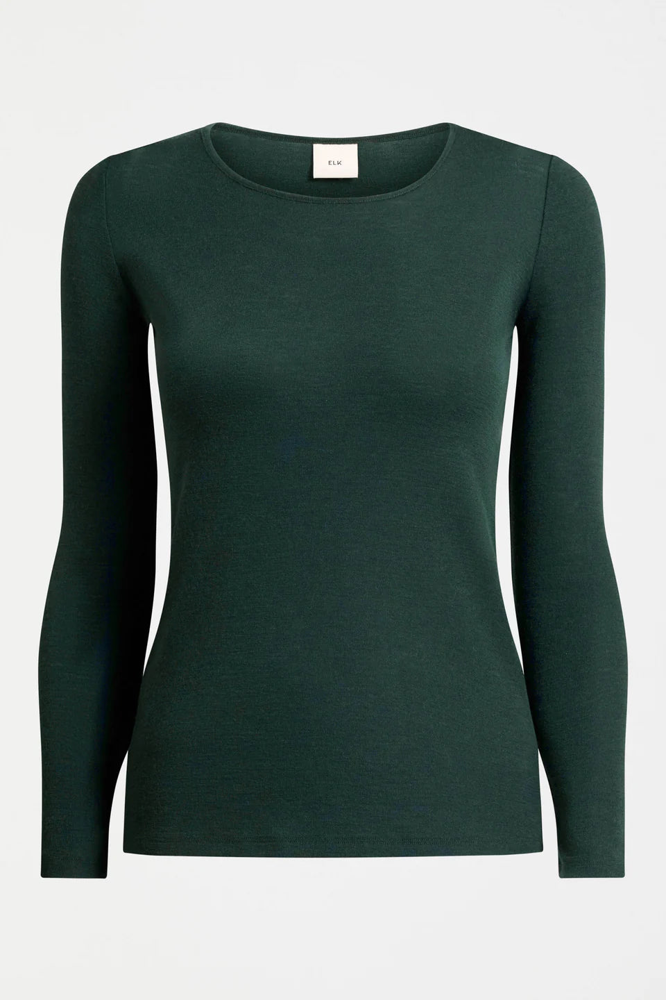 Merino Long Sleeve Top Dark Pine