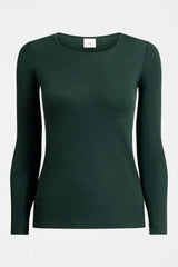 Merino Long Sleeve Top Dark Pine