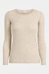 Merino Long Sleeve Top Flax