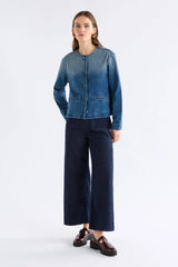 Mid Blue Denim Borse Jacket