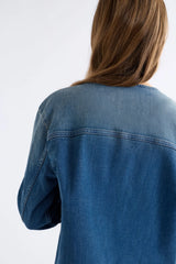 Mid Blue Denim Borse Jacket