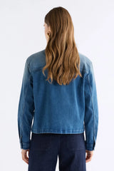 Mid Blue Denim Borse Jacket