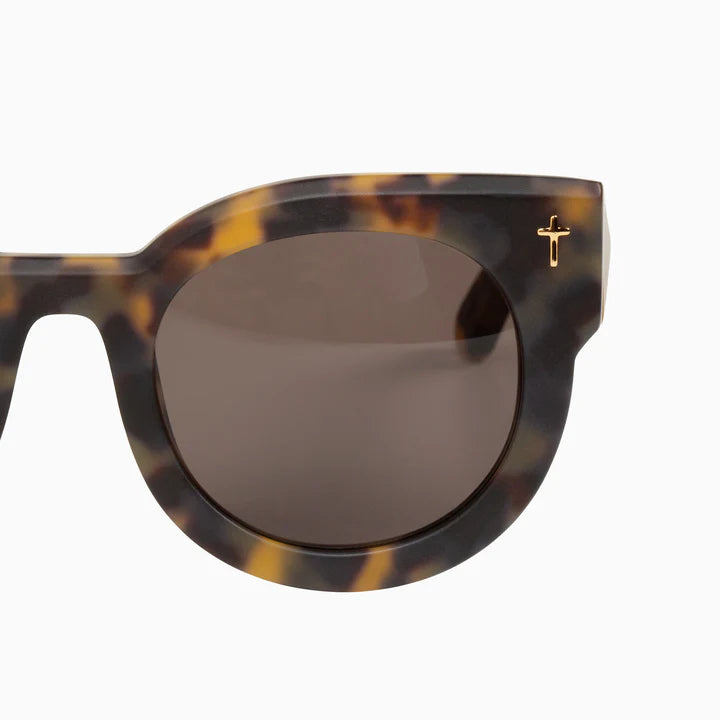 Valley A Dead Coffin Club Sunglasses in Matte Tort/ Brown Lens