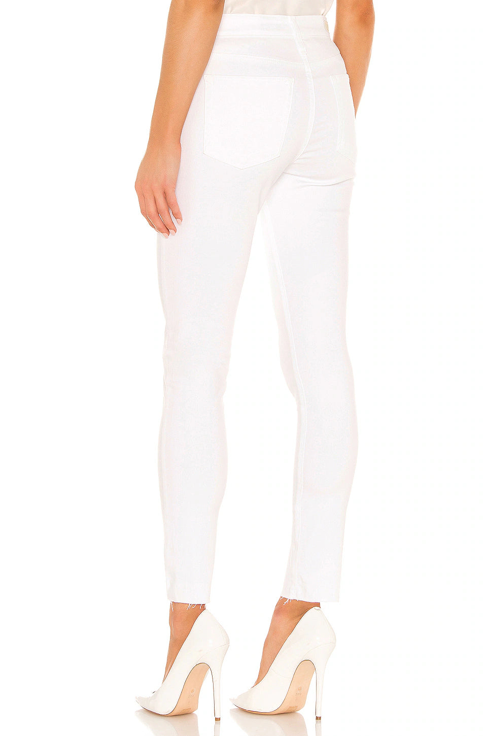 AG Farrah Skinny Ankle In White