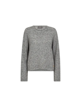 Mape O neck Knit Jumper Grey Melange