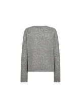 Mape O neck Knit Jumper Grey Melange