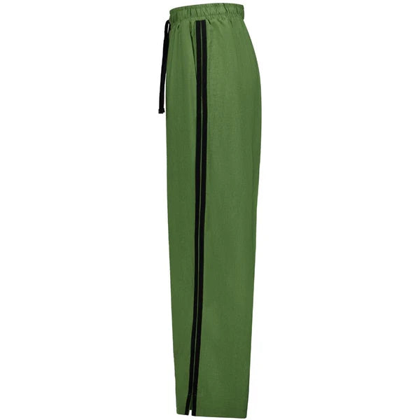 Indiana Wide Leg Pants in Dill with Black