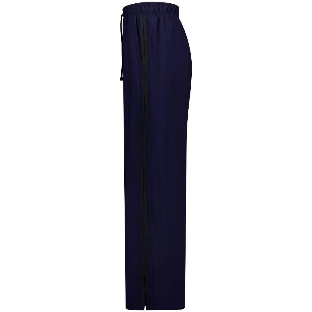 Indiana Wide Leg Pants in Navy with black