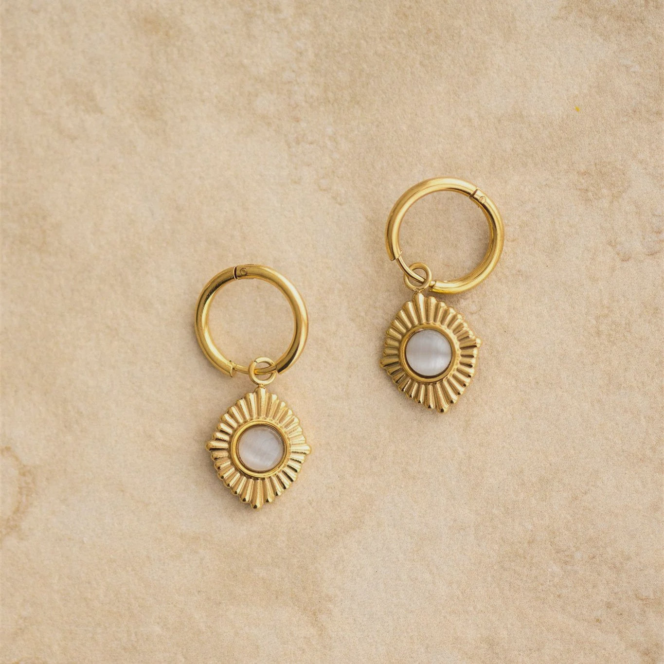 Indigo and Wolfe Adriana Earrings Gold