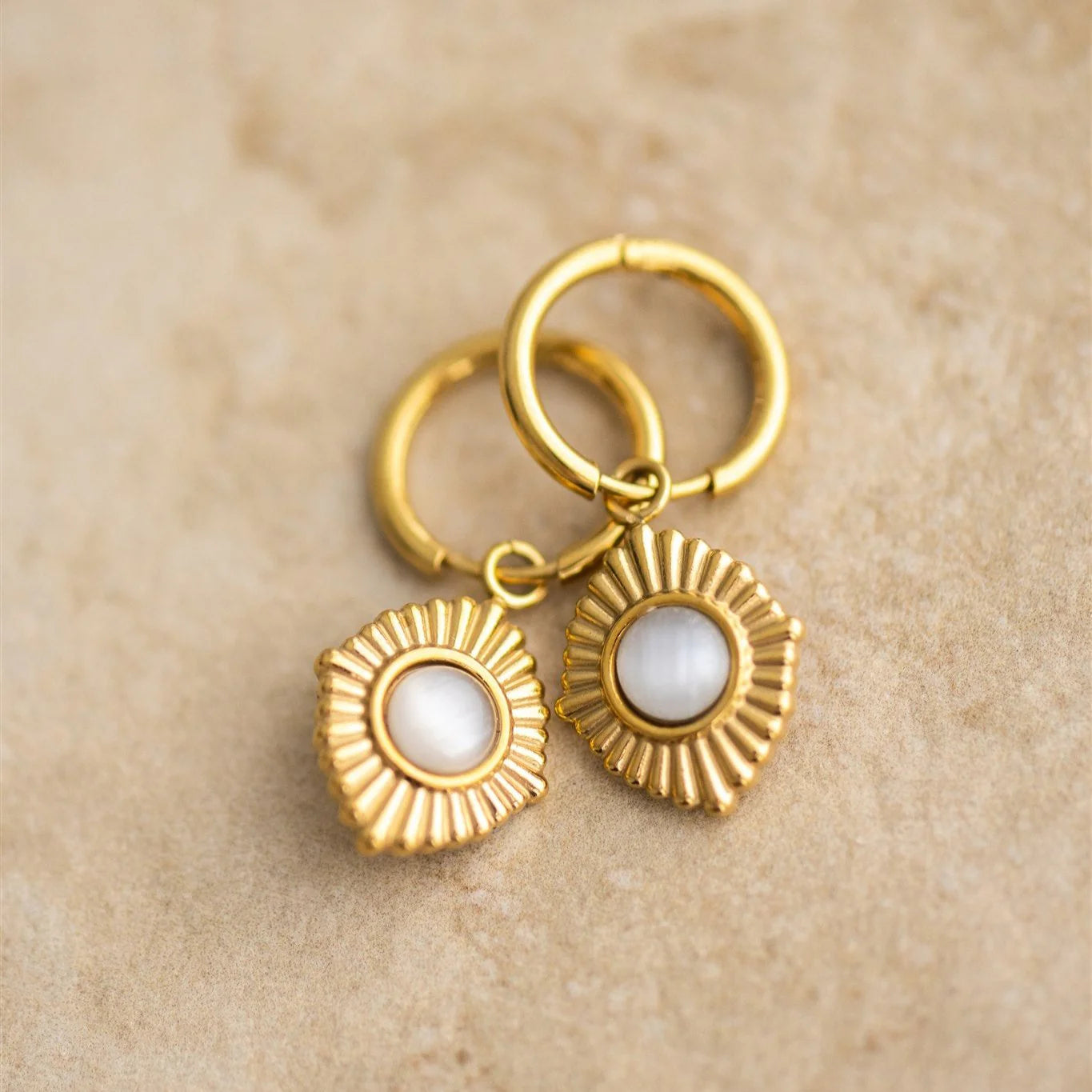 Indigo and Wolfe Adriana Earrings Gold