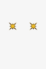 Antler Gold Star Earring Yellow