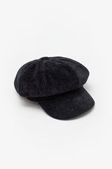 Antler Newsboy Cap Black Cord