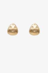 Front set Teardrop Earrings Gold