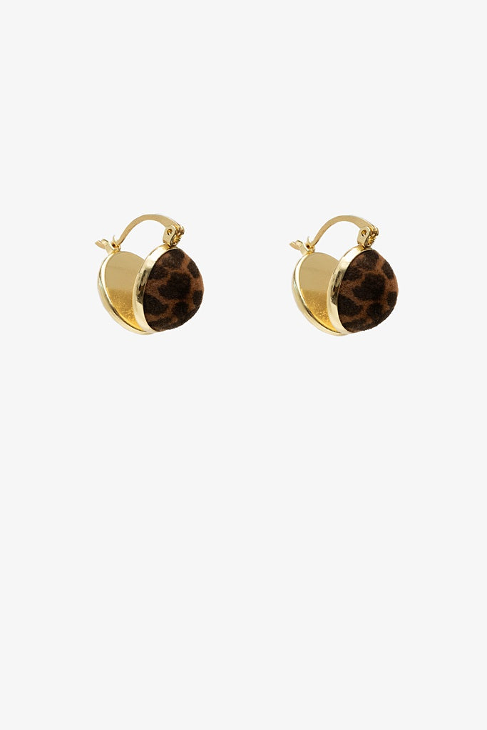 Leopard Pearl Drop Earrings