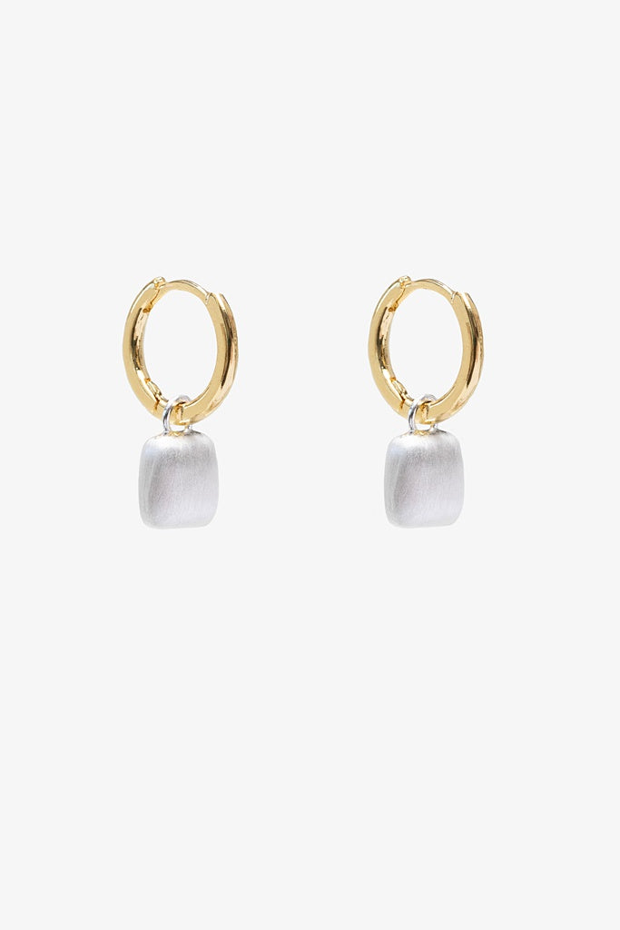 Two Tone Square Hoop