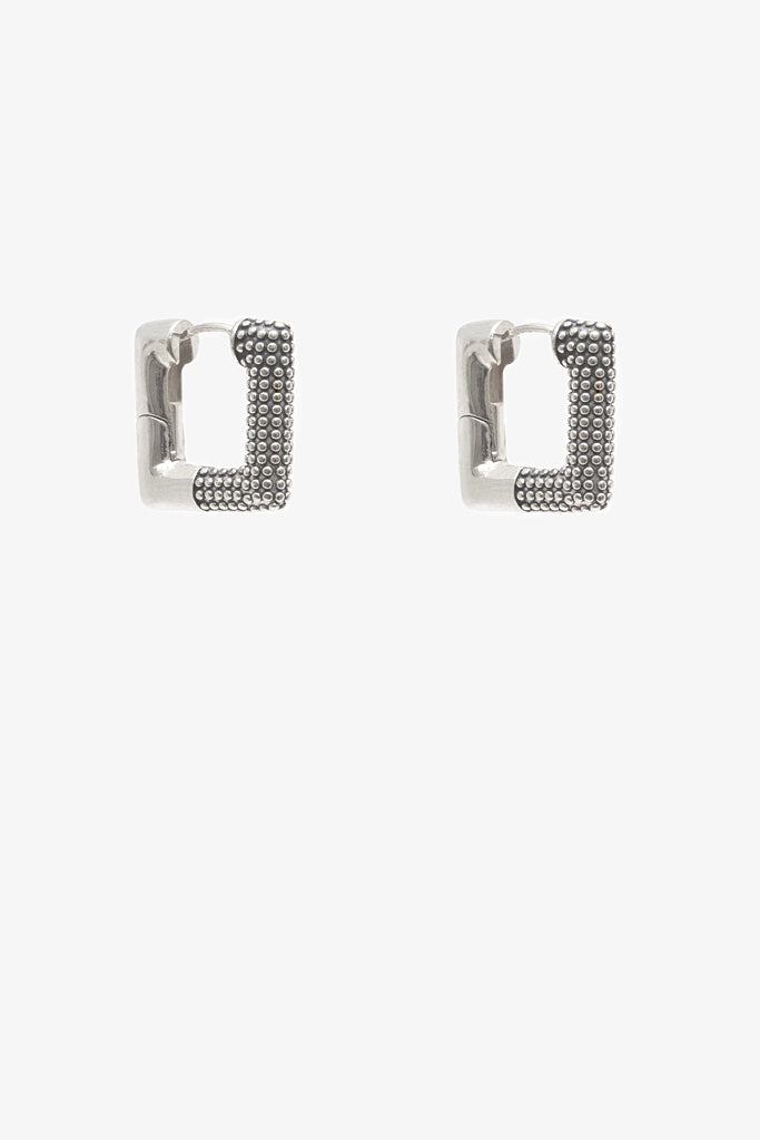 Antler Metro Square Hoop Silver