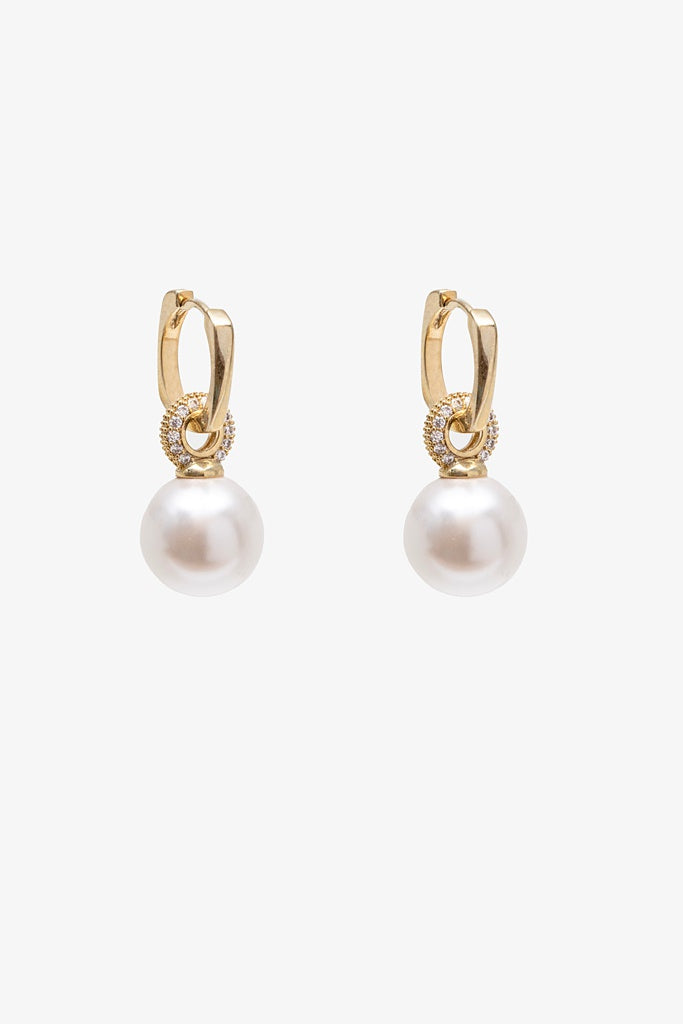 Antler Pearl Statement Drop Earring