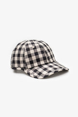 Gingham Cap Black