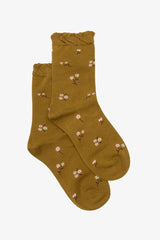Olive Cosmos Socks