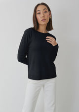 Mia Fratino Essential Crew Black