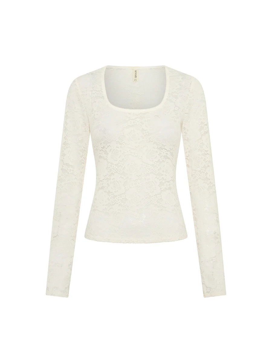 Bonnie Lace Top Ivory