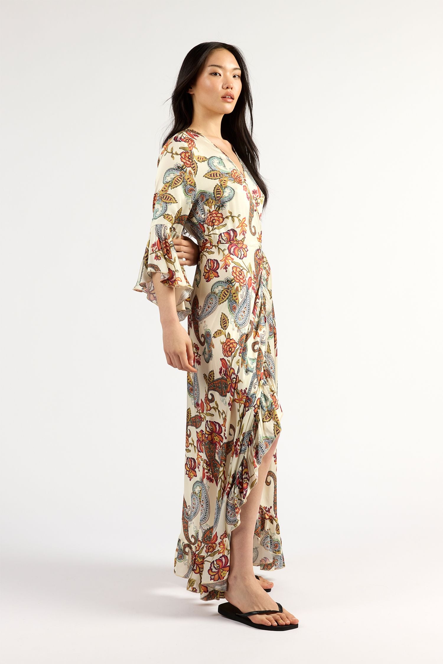 Alice Wrap Dress Cloud Floral