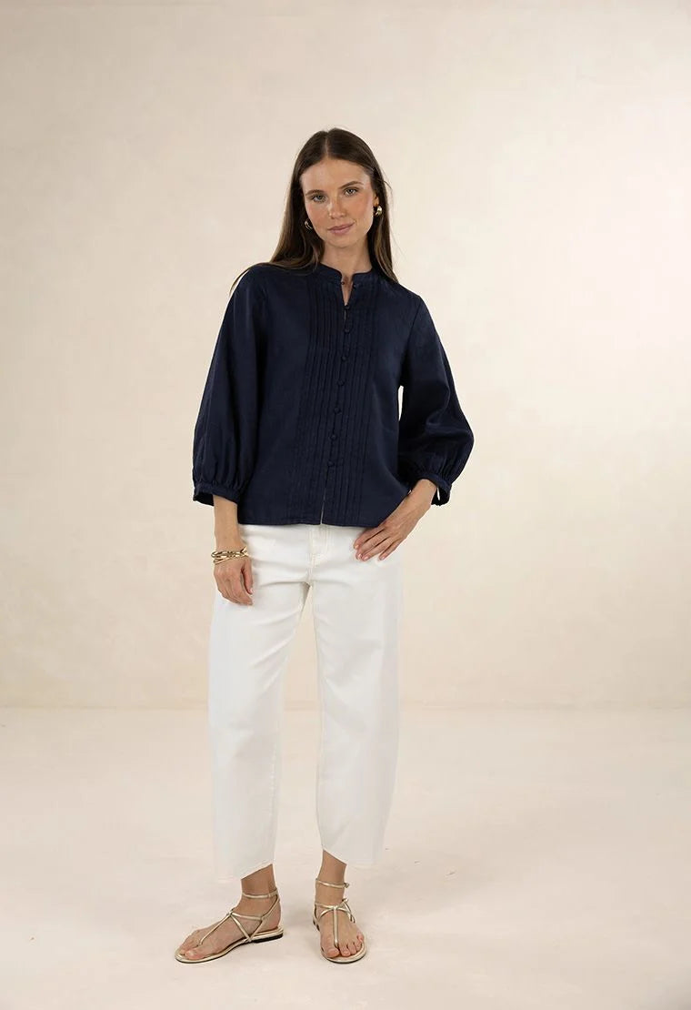 Hazel Blouse Navy