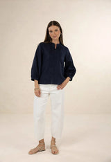 Hazel Blouse Navy