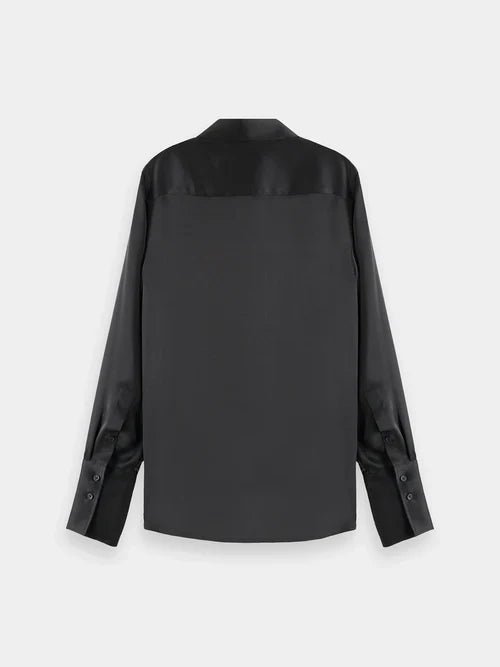Satin Shirt Black