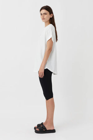 Camilla And Marc Huntington Tee in White with Black