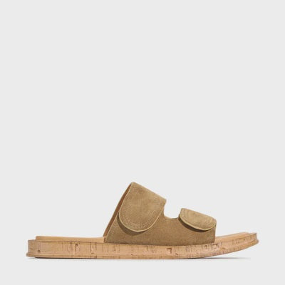 Cera Suede Slides Olive