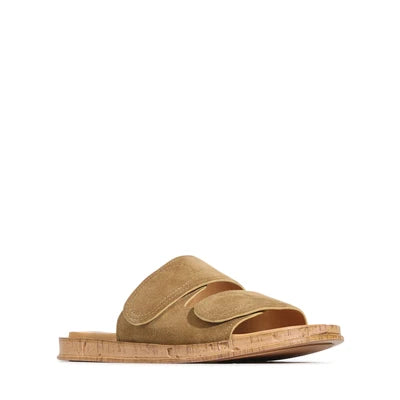 Cera Suede Slides Olive