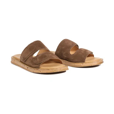 Cera Suede Slides pecan