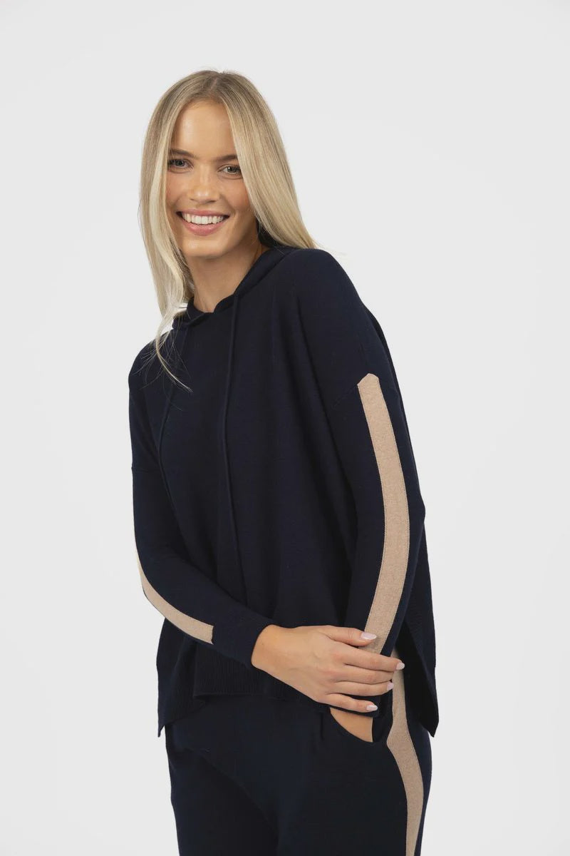 Peyton Hoodie Indigo Latte