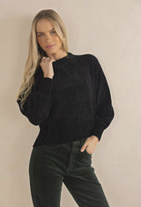 Chenille Jumper Black