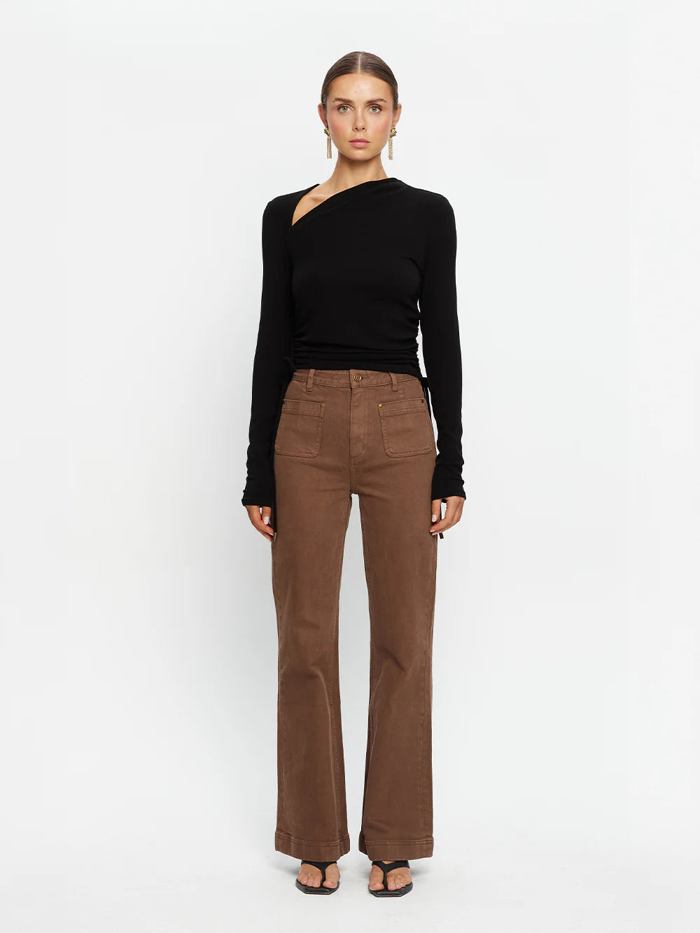 Annika Jersey Top Black