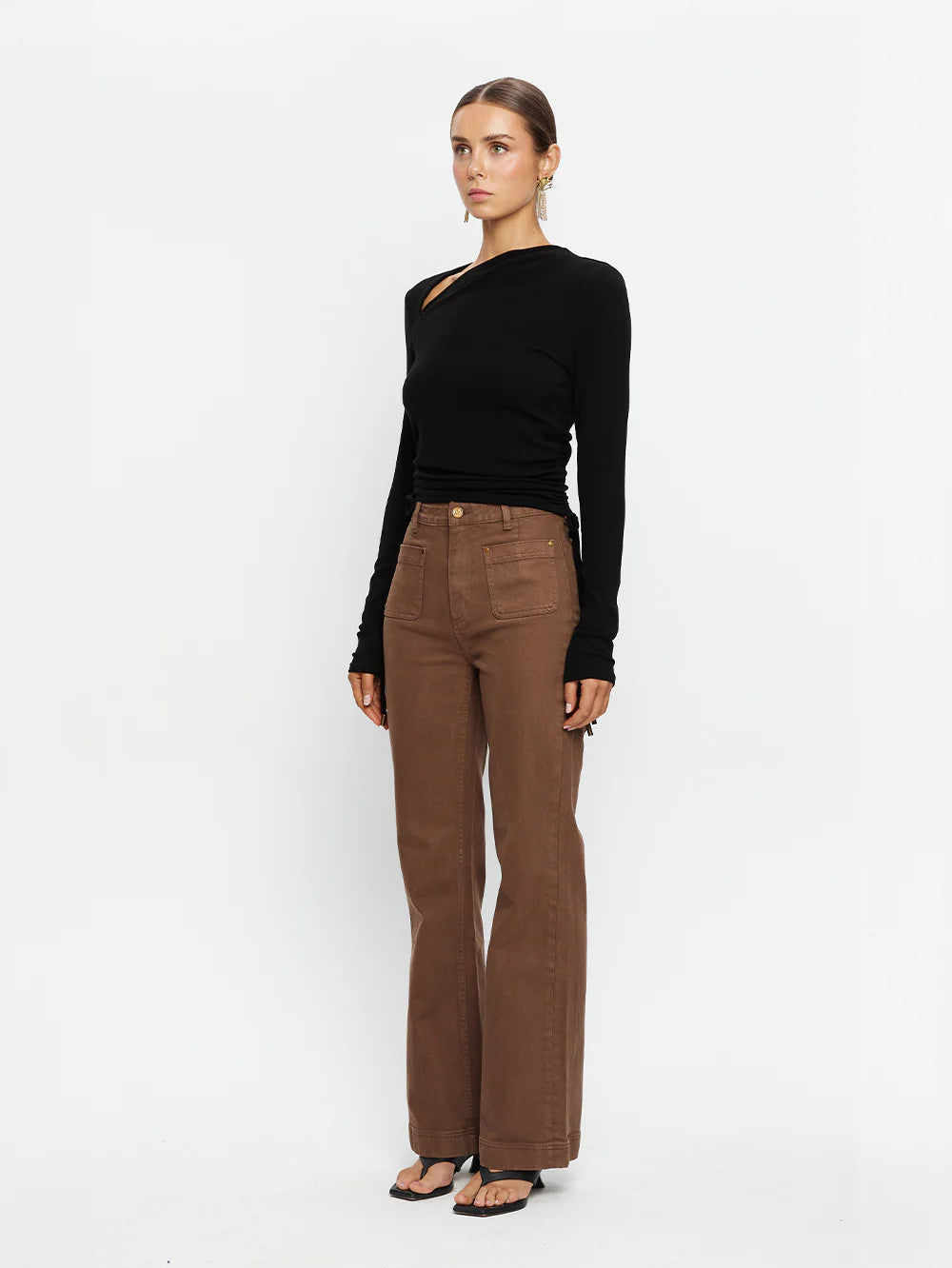 Annika Jersey Top Black