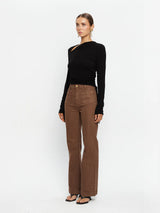 Annika Jersey Top Black
