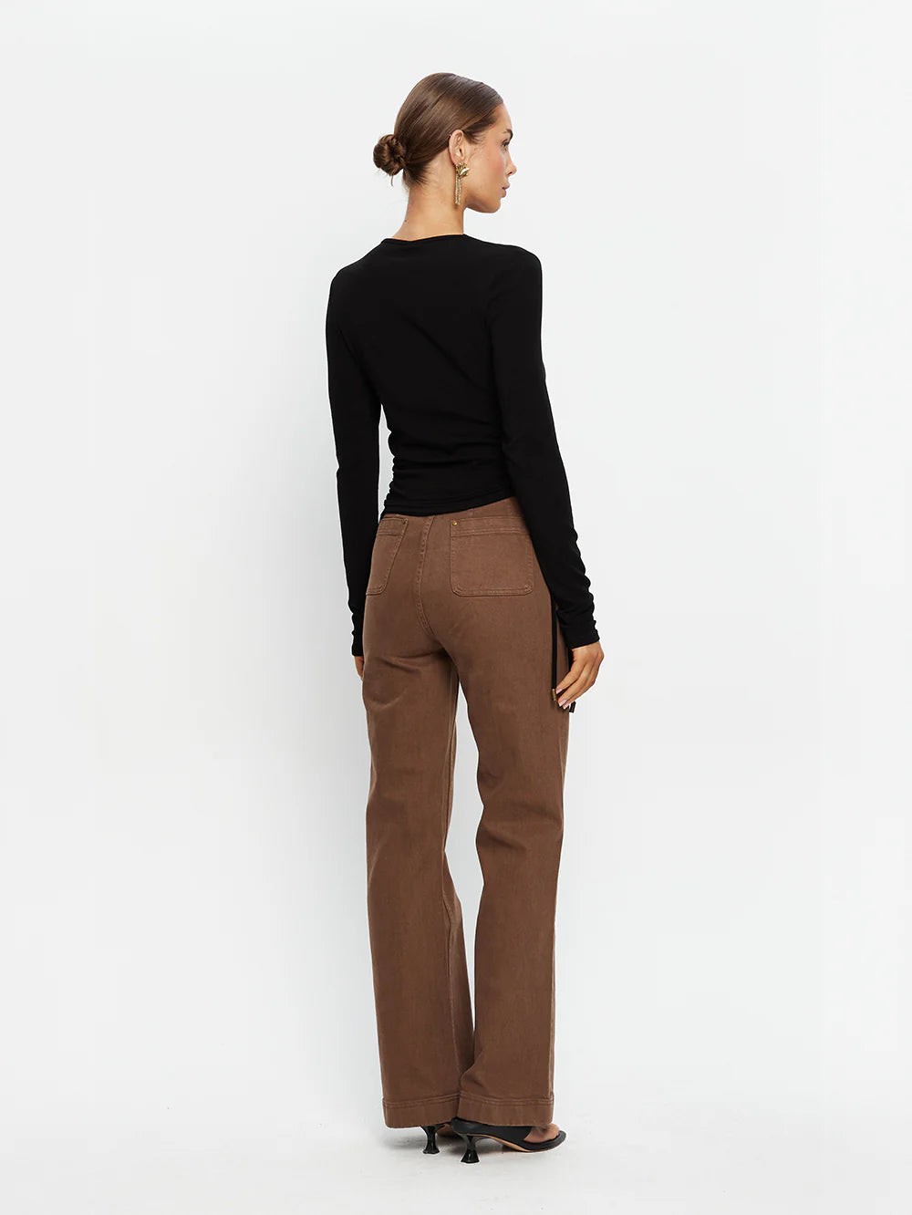 Annika Jersey Top Black