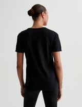 AG Aspen U Neck Tee in True Black