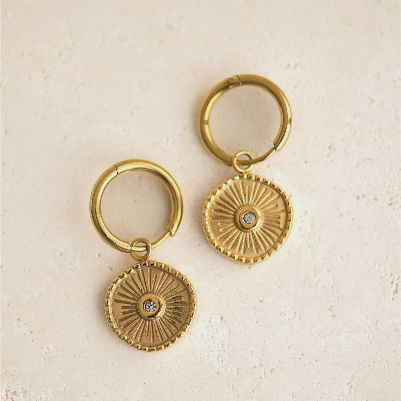 Indigo and Wolfe Eyesha Earrings Gold