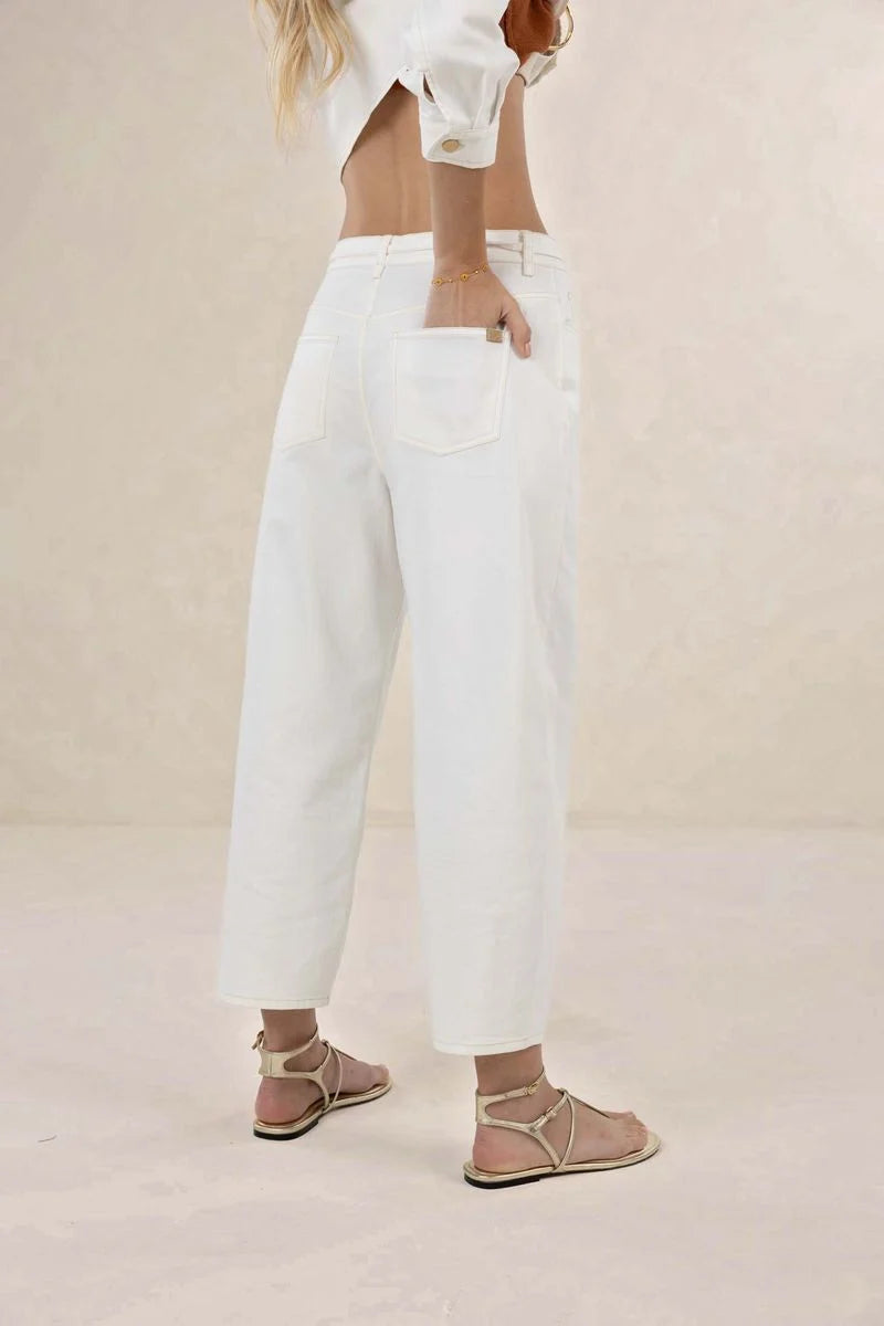 Ivy Barrel Jean Ivory