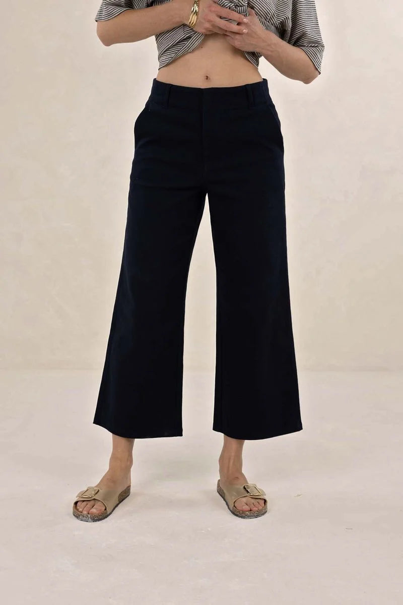 Margot Drill Pants Navy