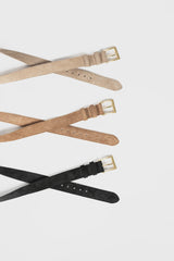 Classic Suede Belt Black