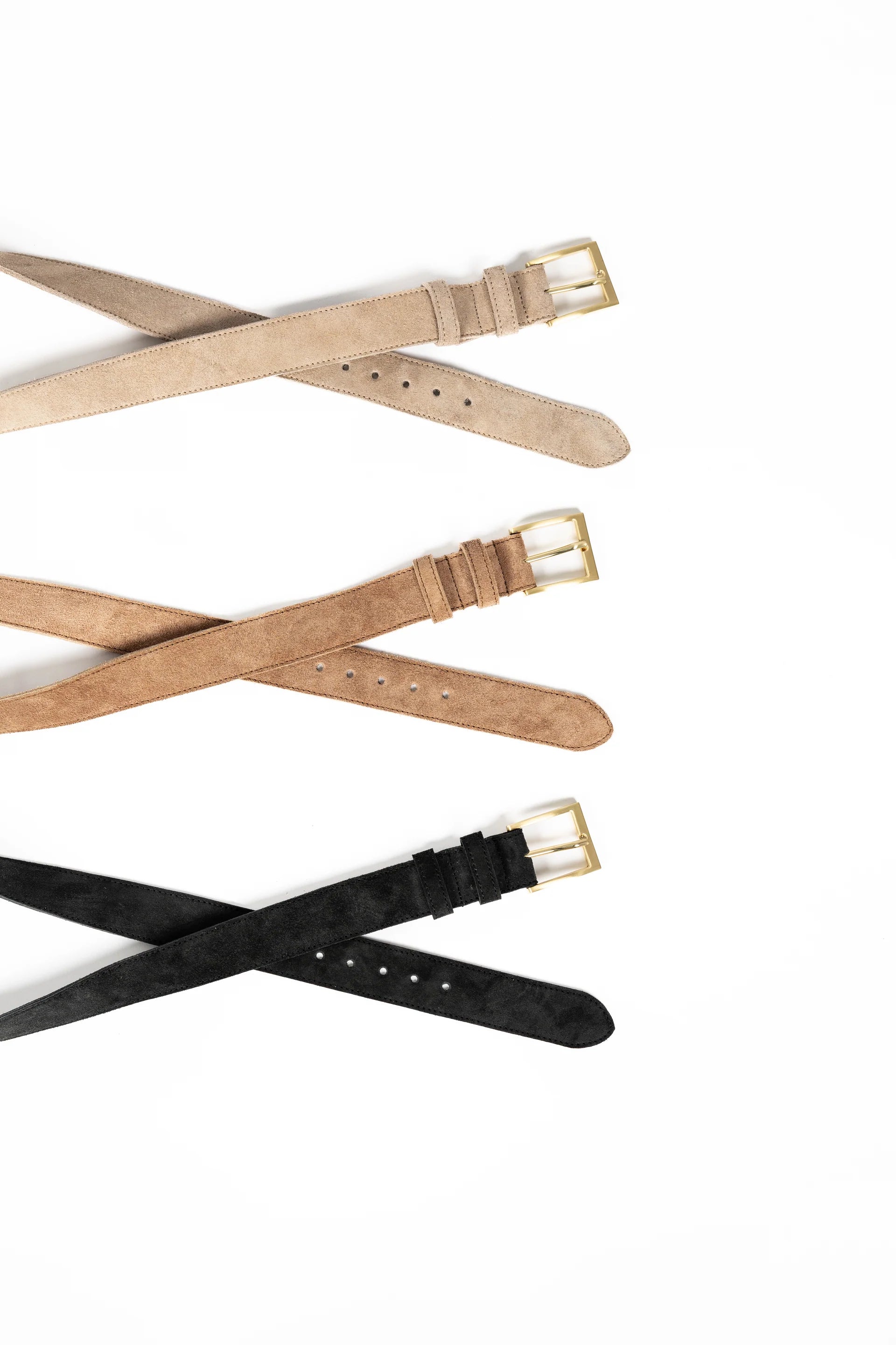 Classic Suede Belt Camel