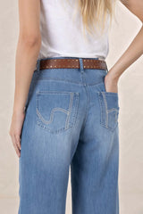 Studded Belt Cognac